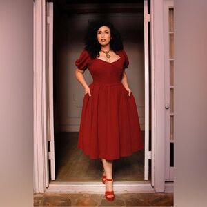 Pinup Couture NWOT merlot Lucrezia Large